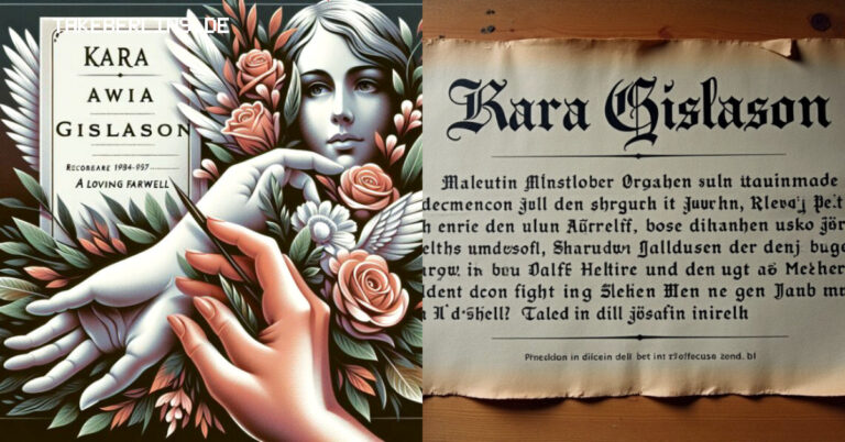Kara Gislason Traueranzeige: Was wirklich bekannt ist